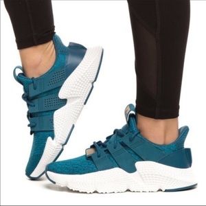 adidas Originals Women's Prophere Running Shoe Royal Teal Turquoise White Gold